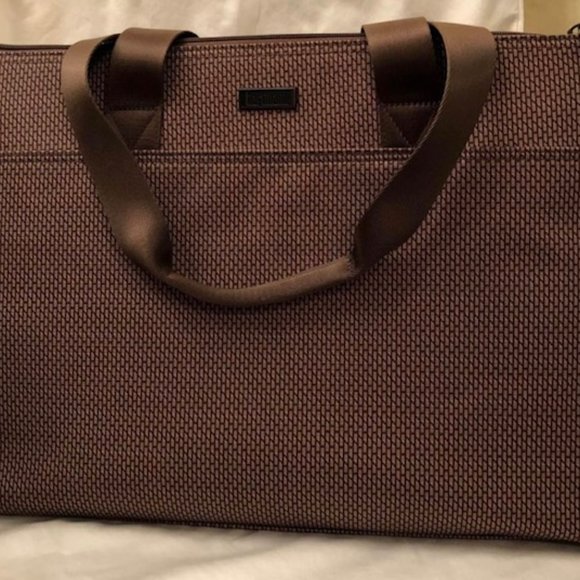 Hartmann Brown Carry On/Laptop Tote 13"x18" Companion Strap for Suitcase Handle - Picture 1 of 4